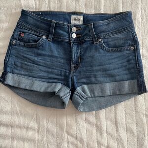 Hudson Jeans Blue Jean Shorts with Cuffed Hem
